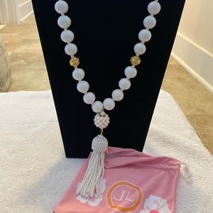 White Lisi Lerch tassel necklace